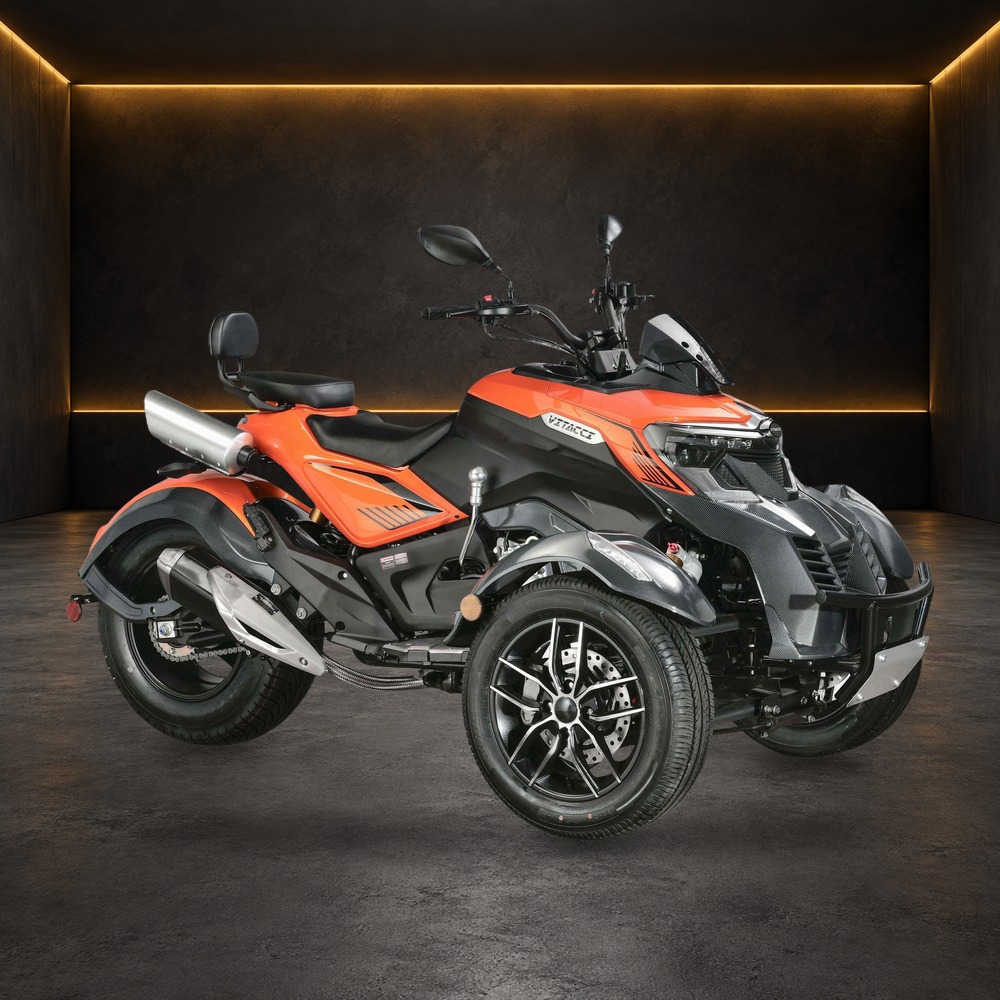 Trike SX300 Motorcycle in the Family Funsports showroom