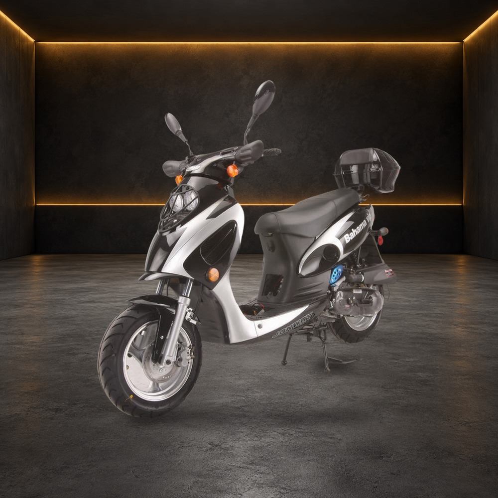 Bahama 50cc Scooter with 12 Inch Tires in the Family Funsports showroom