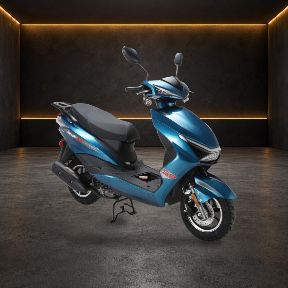Denali 49cc Automatic Scooter in the Family Funsports showroom