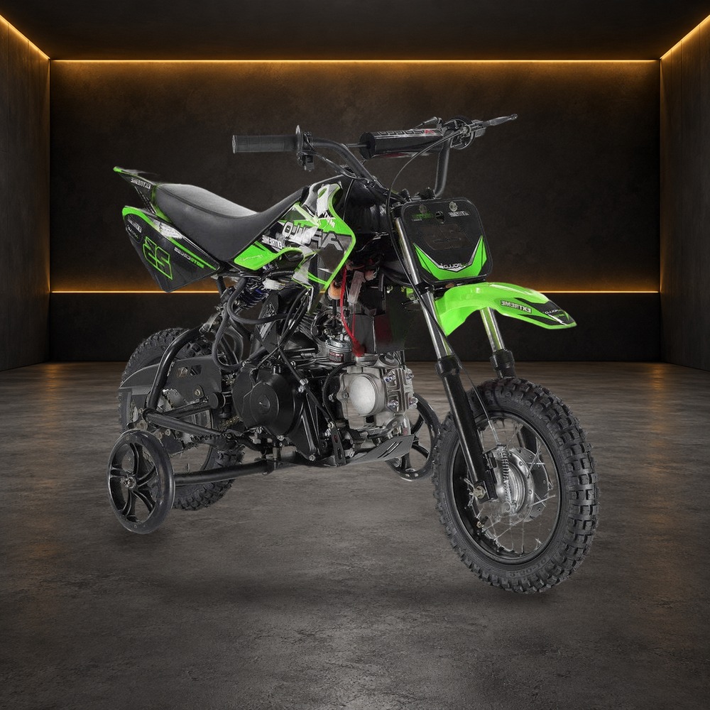 DB-25 70cc Automatic Dirt Bike in the Family Funsports showroom