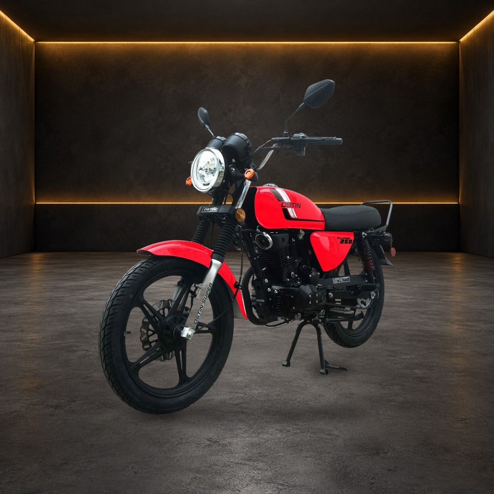 Ostin 250 Motorcycle in the Family Funsports showroom
