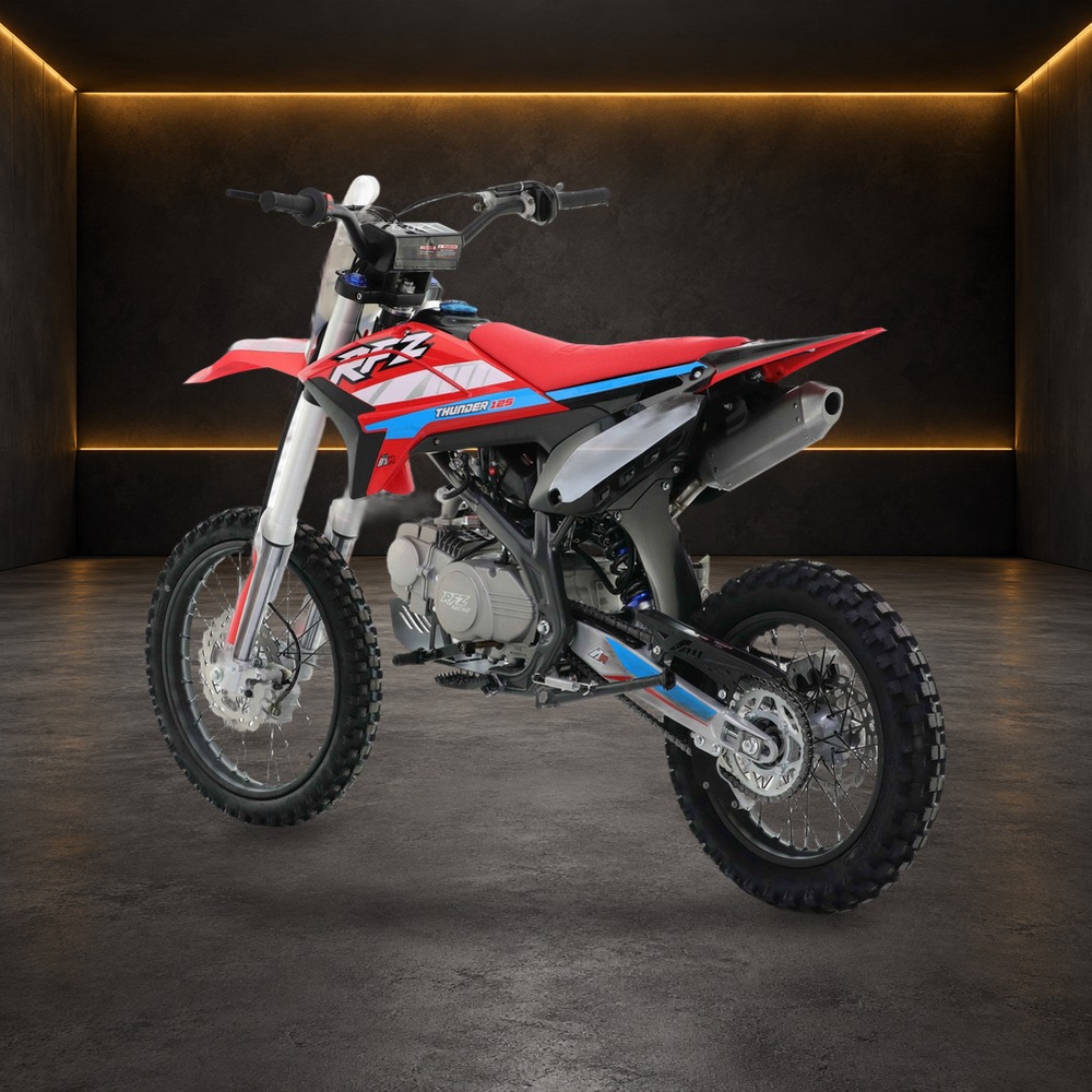 Thunder 125cc Dirt Bike in the Family Funsports showroom
