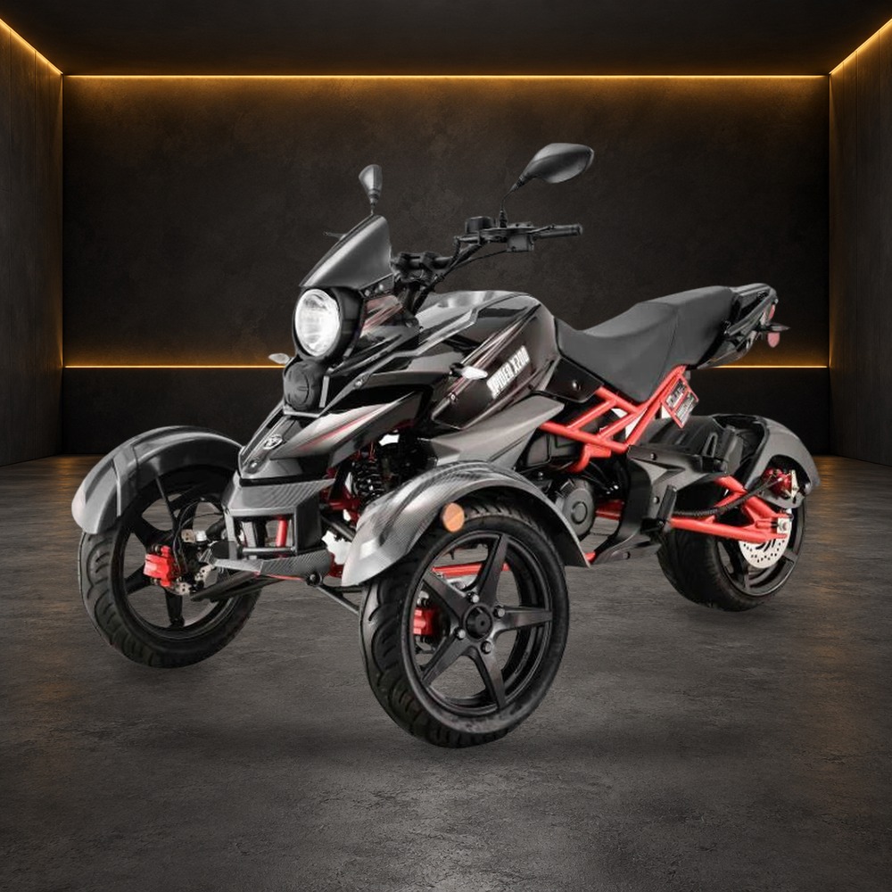 Trike SX200 Motorcycle in the Family Funsports showroom
