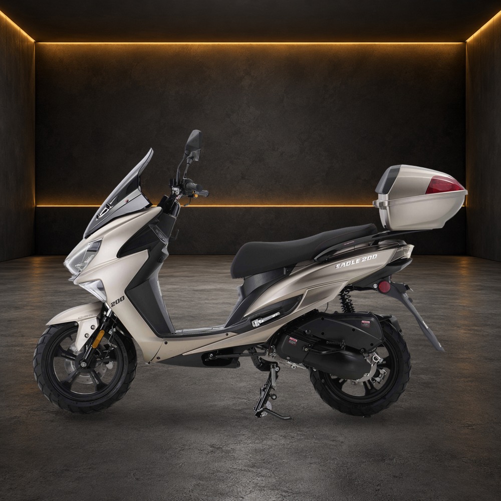 Eagle 200cc Scooter in the Family Funsports showroom