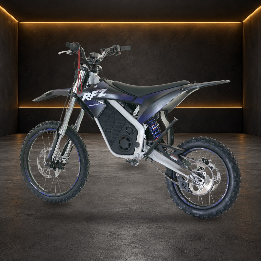 E7 48V 25Ah Electric Dirt Bike in the Family Funsports showroom