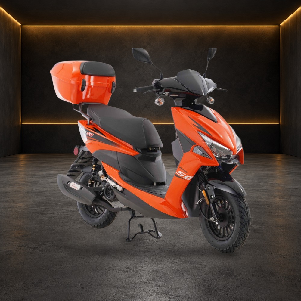 Focus 49cc Automatic Scooter in the Family Funsports showroom