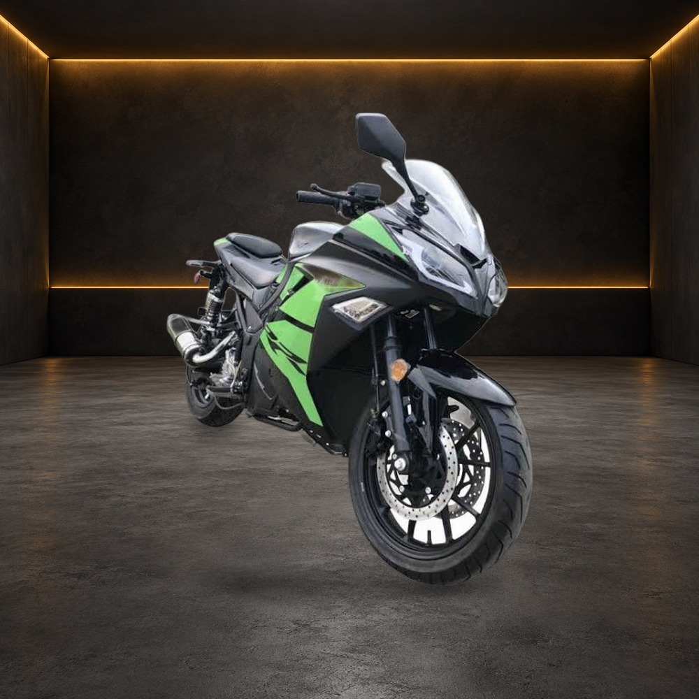 Falcon 250cc Motorcycle in the Family Funsports showroom